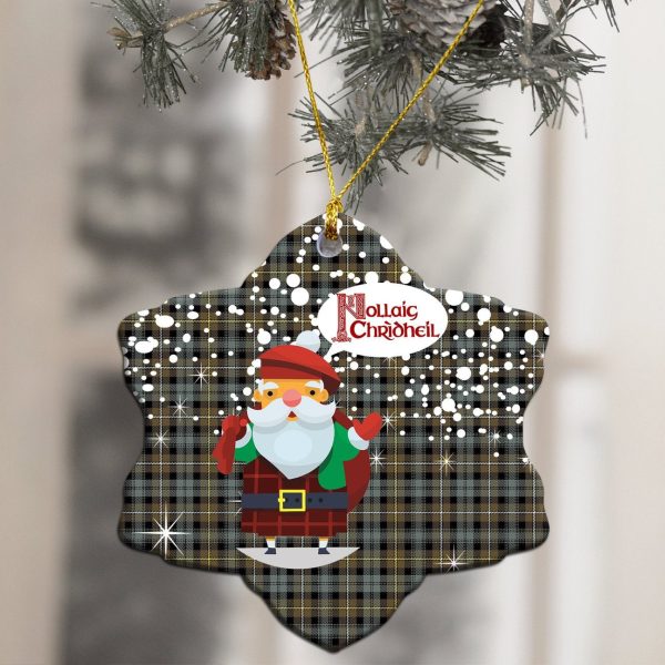 Campbell Argyll Weathered Tartan Christmas Ceramic Ornament - Santa Style Sale - Image 2