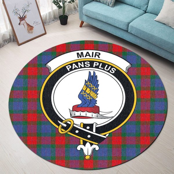 Mar Tartan Crest Round Rug For Discount