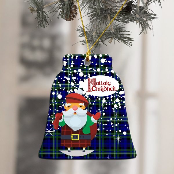 Arbuthnot Modern Tartan Christmas Ceramic Ornament - Santa Style Discount - Image 4