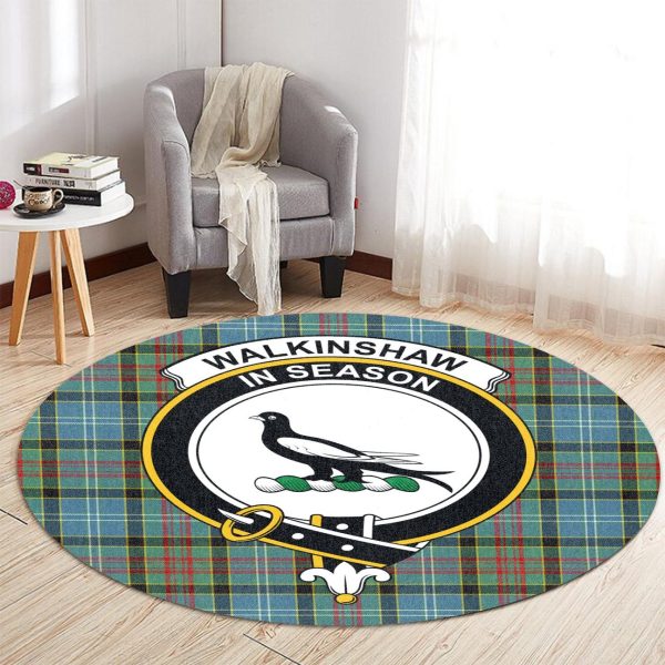 Walkinshaw Tartan Crest Round Rug Online Hot Sale - Image 2