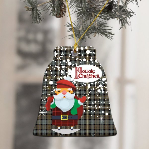 Campbell Argyll Weathered Tartan Christmas Ceramic Ornament - Santa Style Sale - Image 4