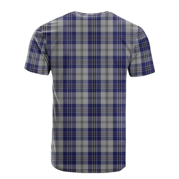 MacPherson Dress Blue Tartan T-Shirt Cheap - Image 2