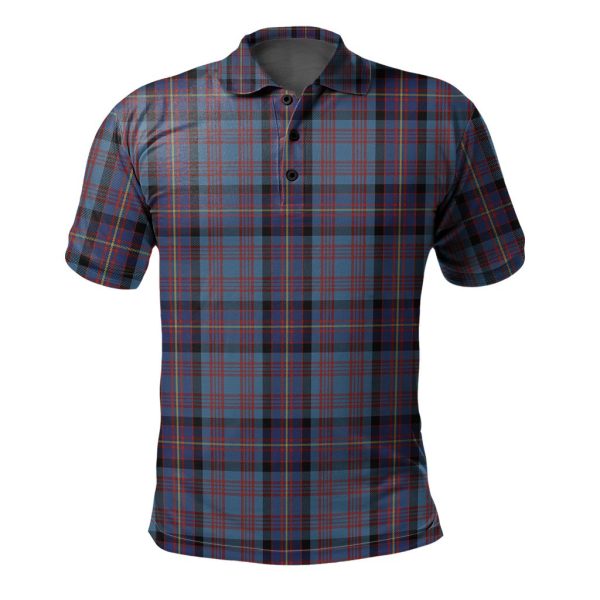 Cochrane Azure Tartan Polo Shirt Hot on Sale
