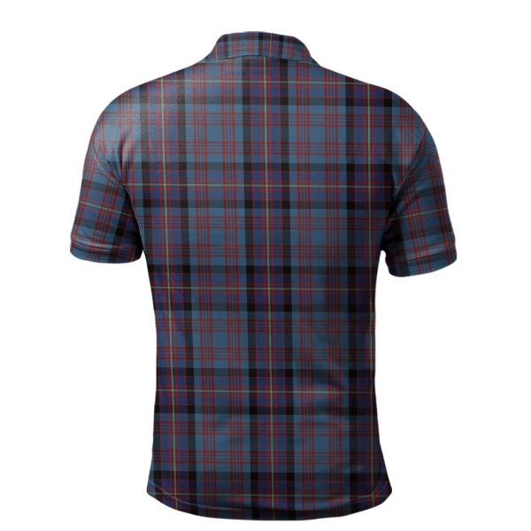 Cochrane Azure Tartan Polo Shirt Hot on Sale - Image 2