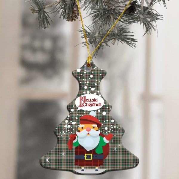 Craig Ancient Tartan Christmas Ceramic Ornament - Santa Style Sale