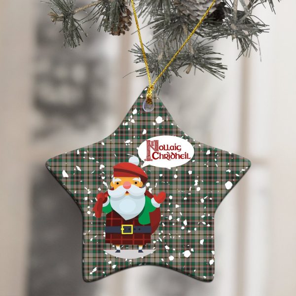 Craig Ancient Tartan Christmas Ceramic Ornament - Santa Style Sale - Image 3