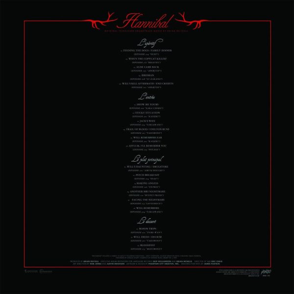 Hannibal – Original Television Soundtrack 2XLP Supply - Image 4